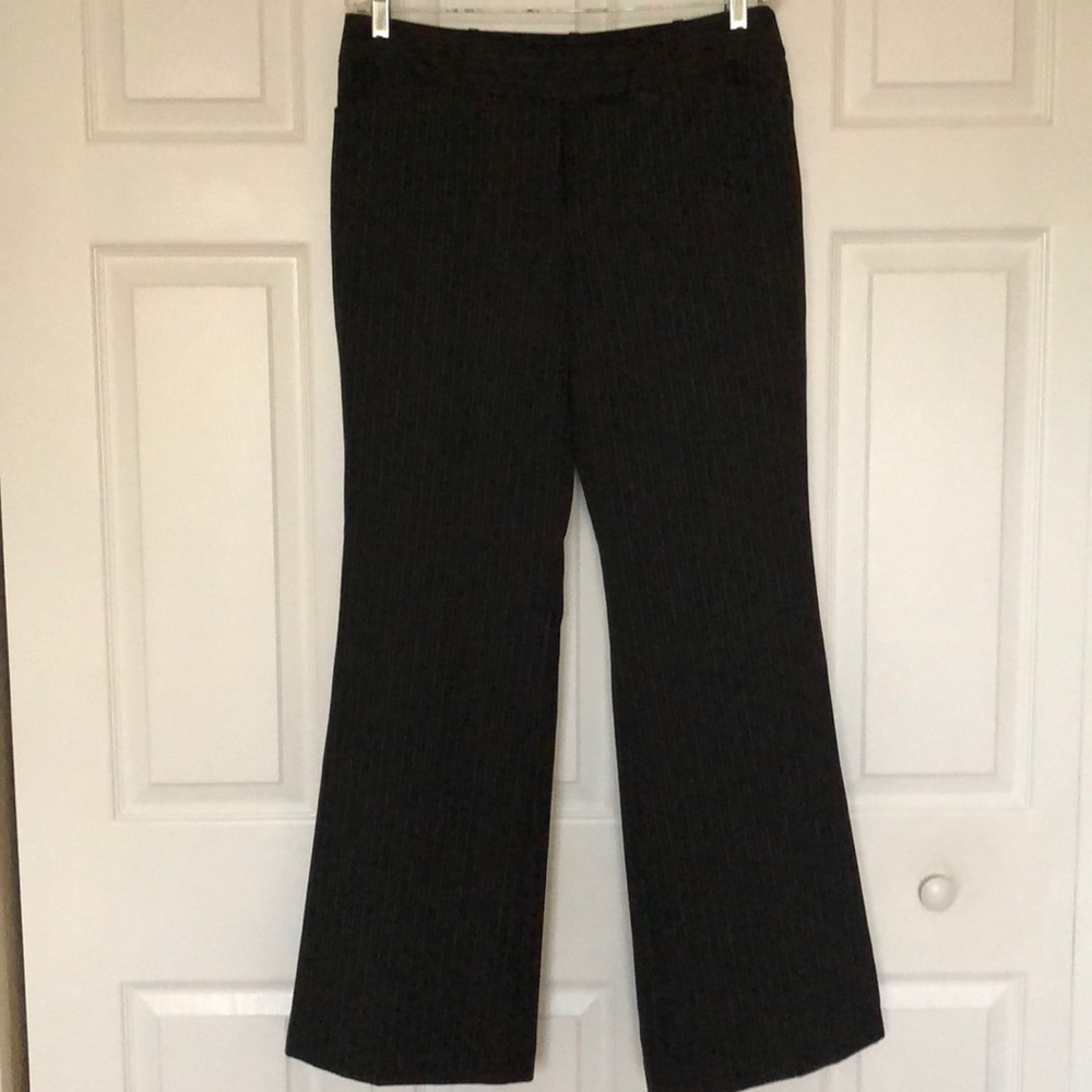 Striped boot cut pants